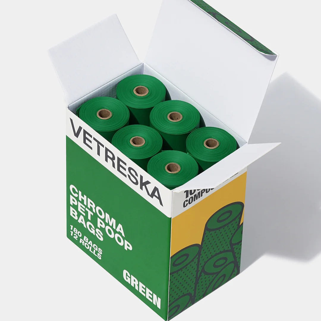 Vetreka - Chroma Pet Poop Bags  (12 rolls) - OCC LIFE