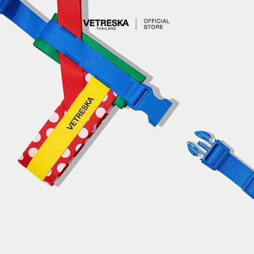 Vetreska - Chroma Pet Harness & Leash Set - Red - OCC LIFE