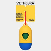 VETRESKA - Chroma Pet Poop Bags & Dispenser  (1 roll + 1 dispenser) - Yellow - OCC LIFE