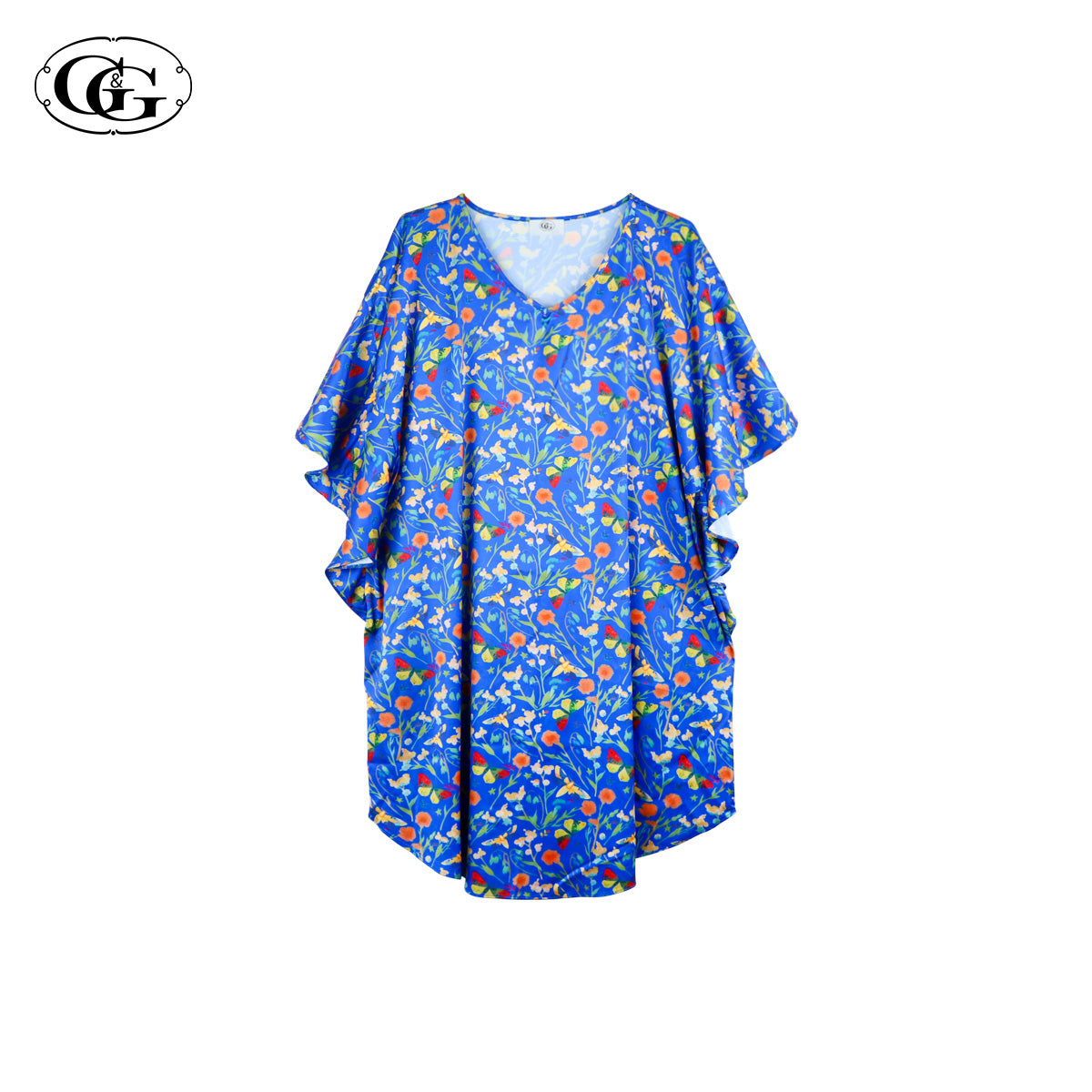 G&G - Pajama Dress Batwing Sleeve Satin EN8S002 - OCC LIFE
