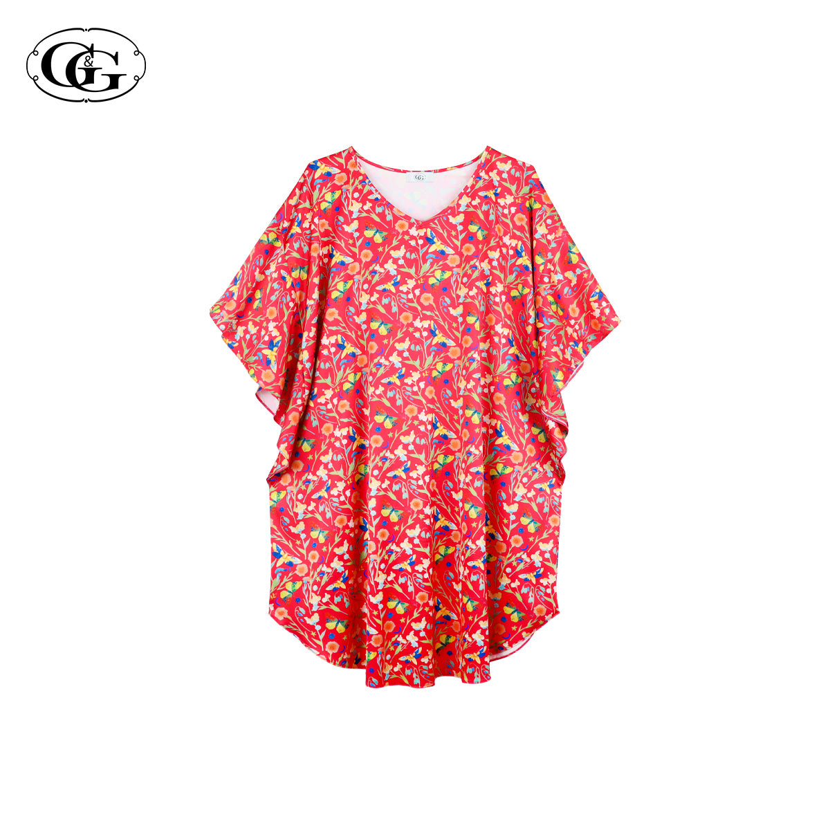 G&G - Pajama Dress Batwing Sleeve Satin EN8S002 - OCC LIFE