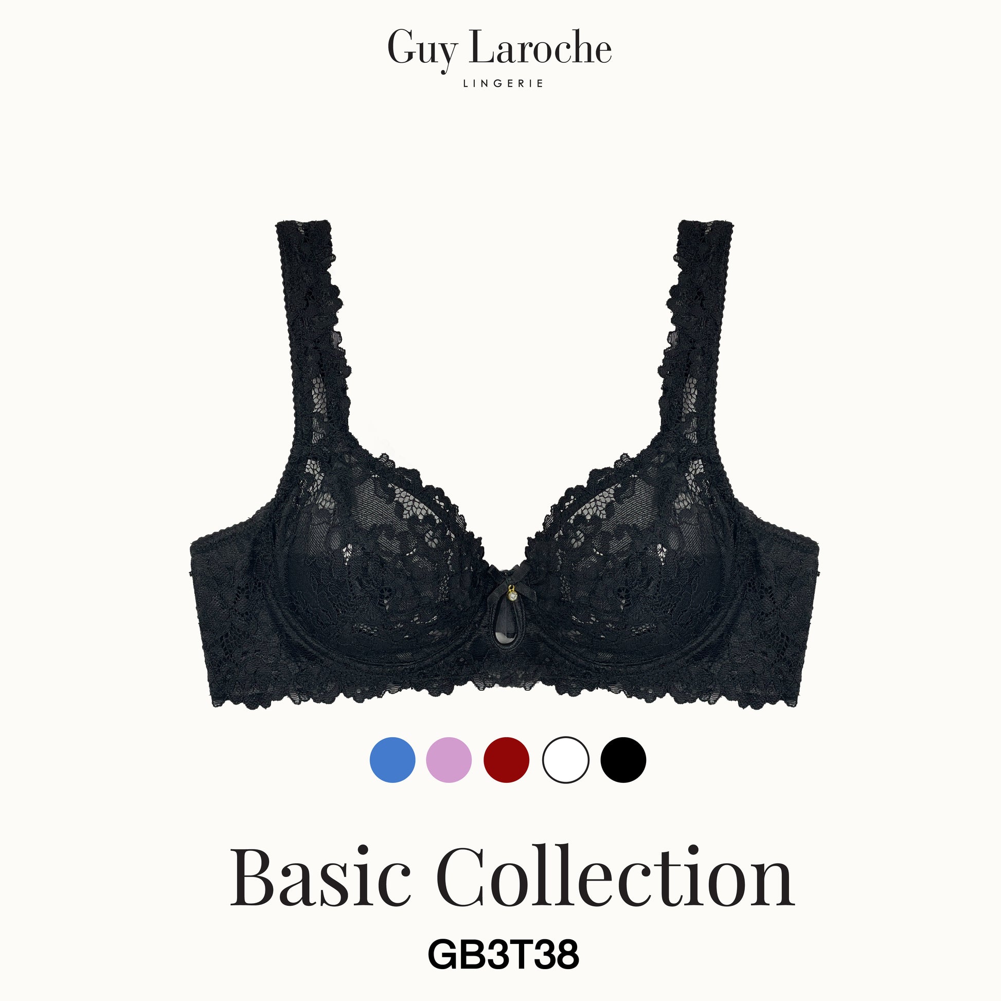 Guy Laroche Lingerie - See-Through Lace Bra (3/4 Cup, No Padding) GB3T38 - OCC LIFE