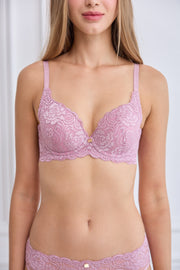Guy Laroche Lingerie - Lace Bra with Light Padding, Soft Mold Full-Lock Bra GB7R01