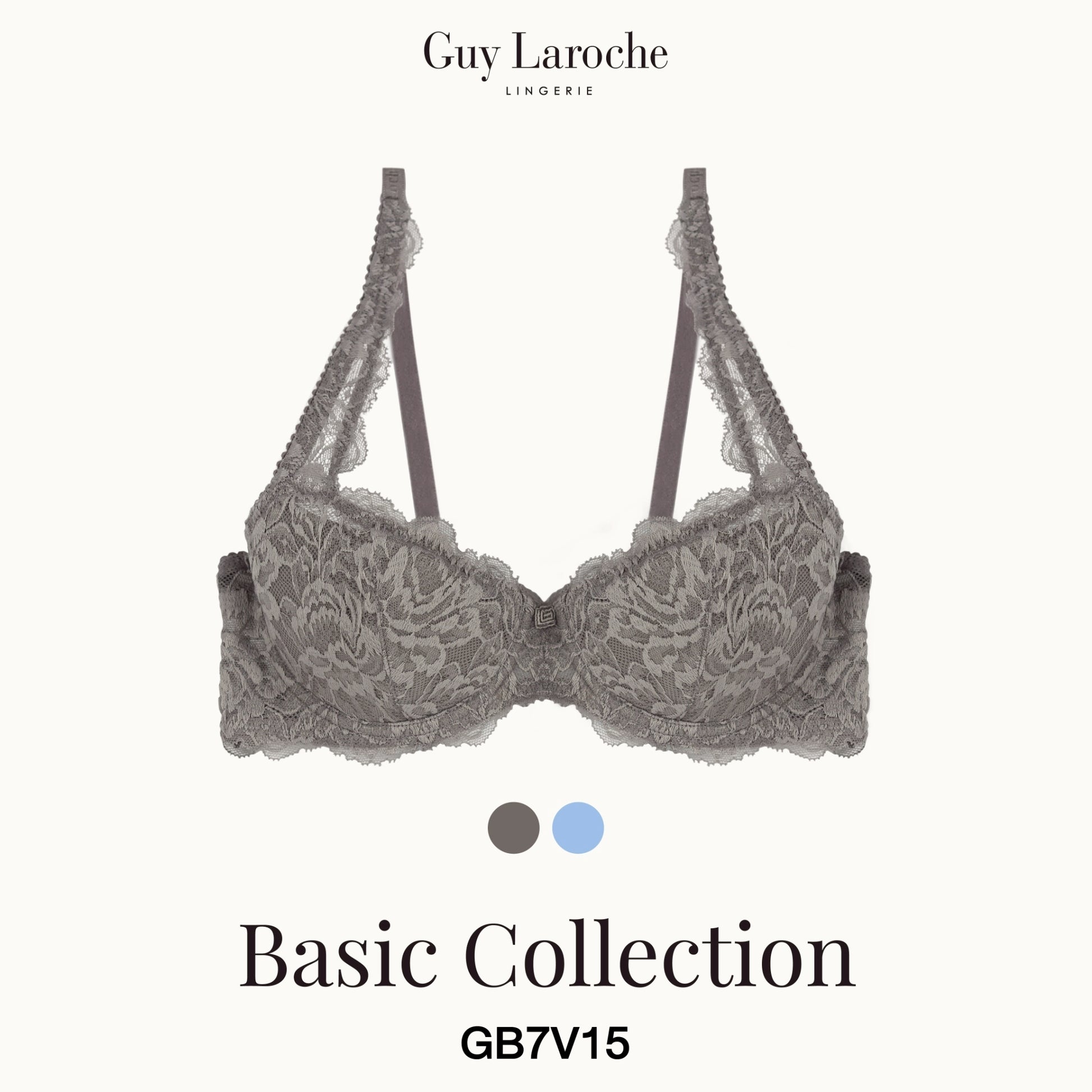 Guy Laroche Lingerie - Lace Bra with Thin Soft Padding (Soft Pad Lace Bra) GB7V15 - OCC LIFE