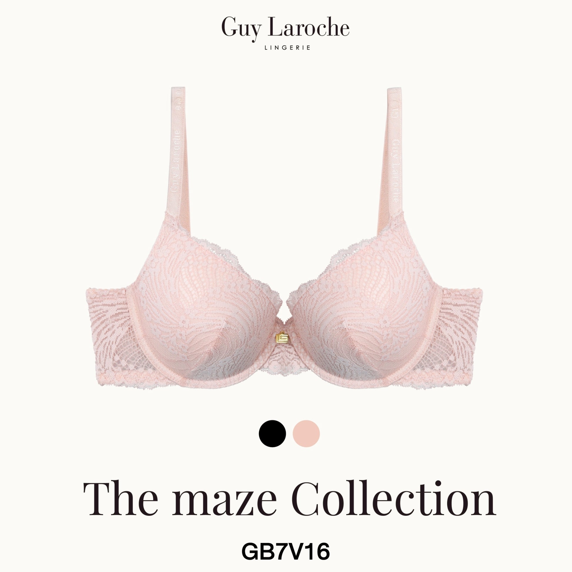 Guy Laroche Lingerie - Cup Plus Up Mold Lace Bra (The Maze Collection) GB7V16 - OCC LIFE