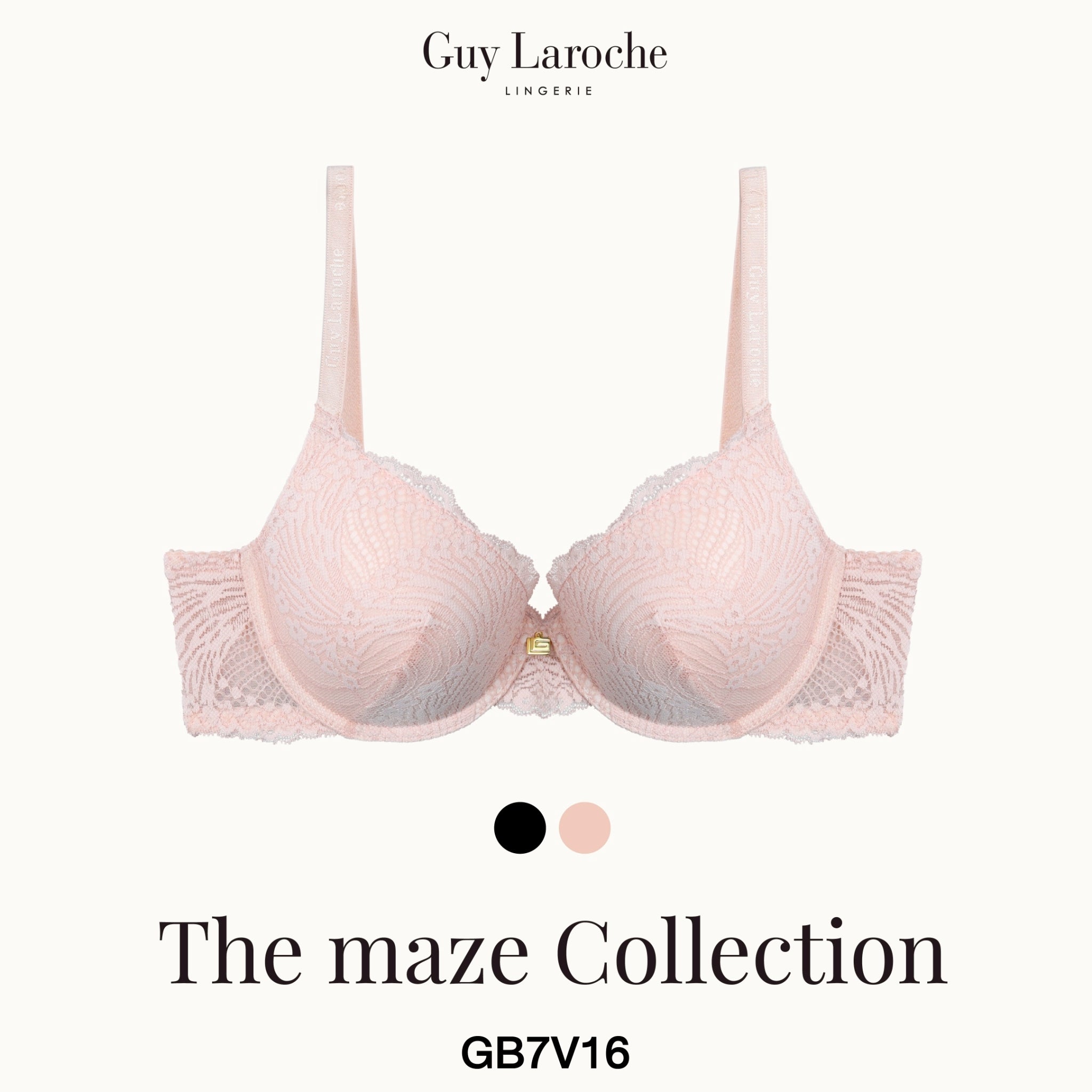 Guy Laroche Lingerie - Cup Plus Up Mold Lace Bra (The Maze Collection) GB7V16