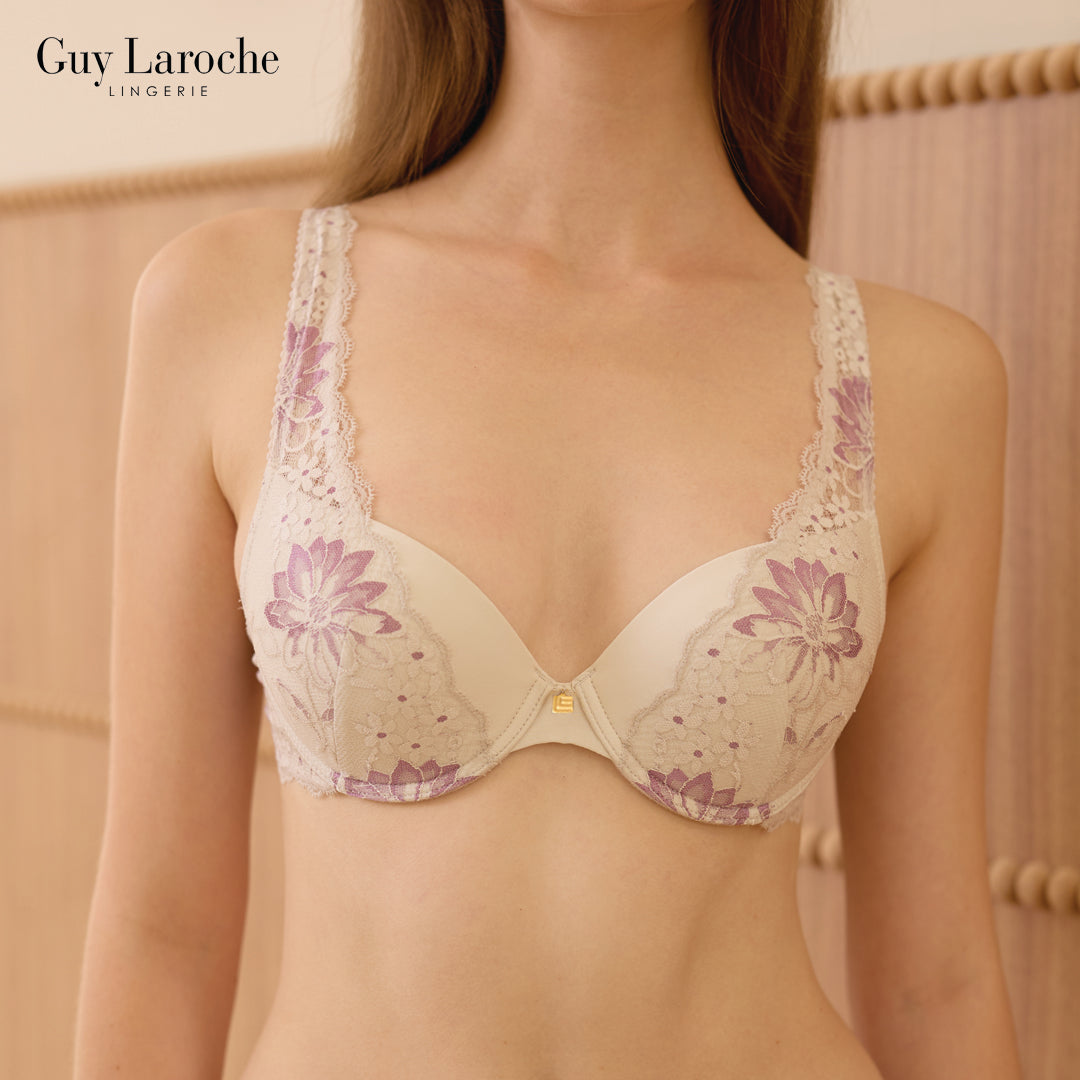 Guy Laroche Lingerie Lace - Bra with Underwire & Thin Padding (Desire Collection) Cup Mold GB7V17 - OCC LIFE
