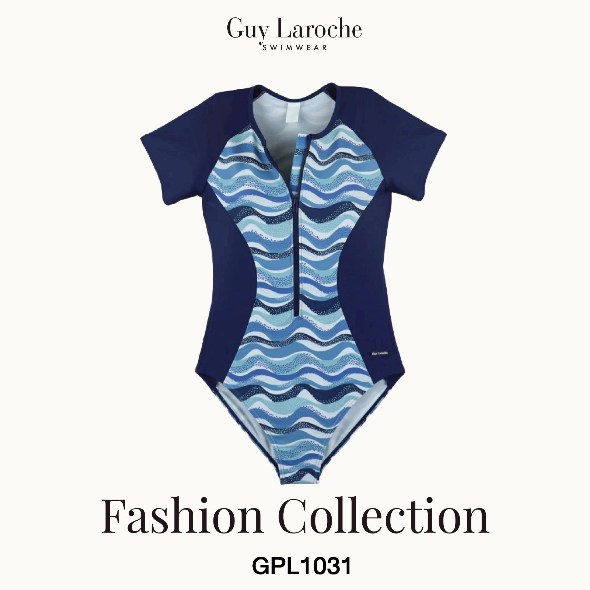 Guy Laroche Swimwear - Short Sleeve One-Piece Swimsuit GPL1031 - OCC LIFE
