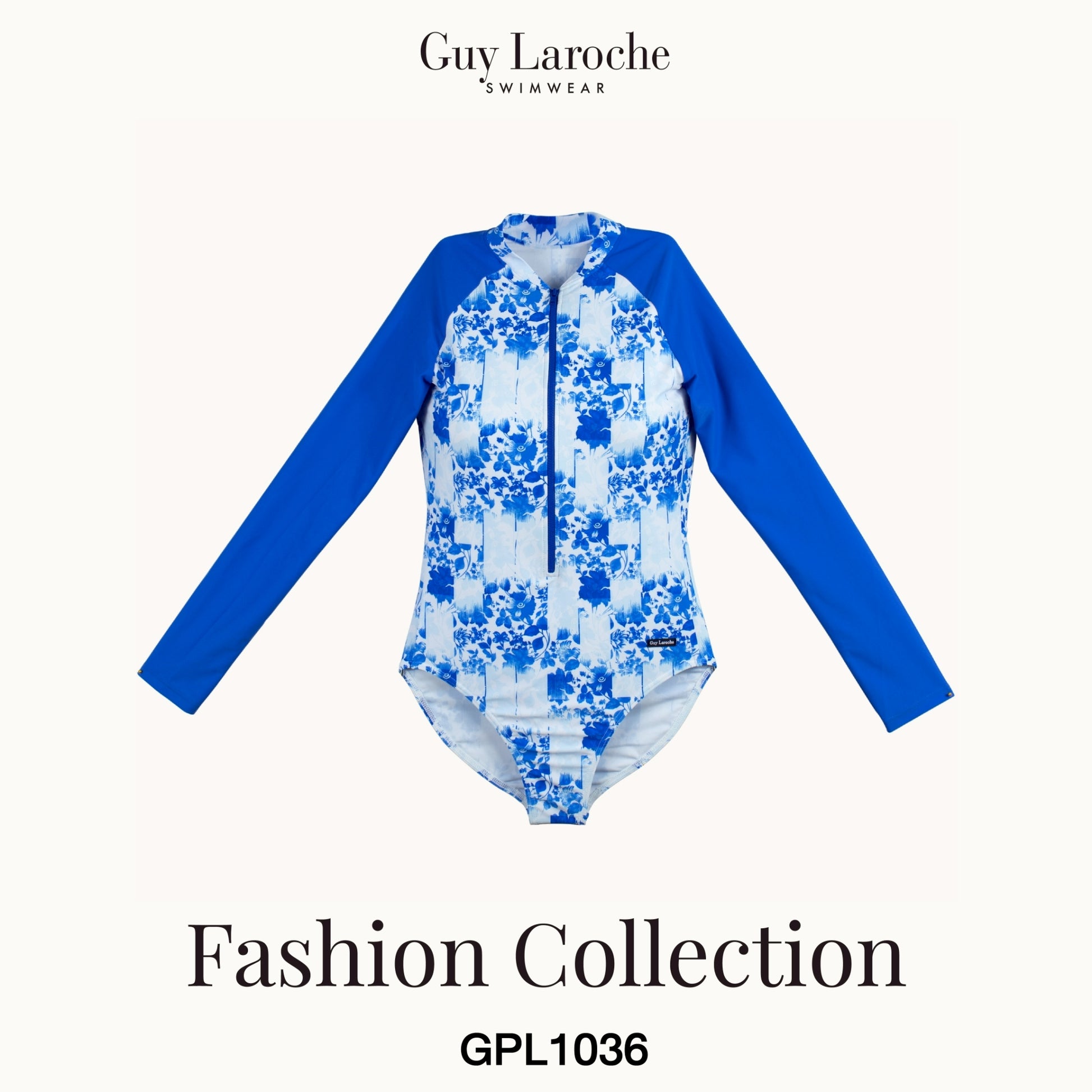 Guy Laroche Swimwear - Long Sleeve One-Piece Swimsuit GPL1036 - OCC LIFE