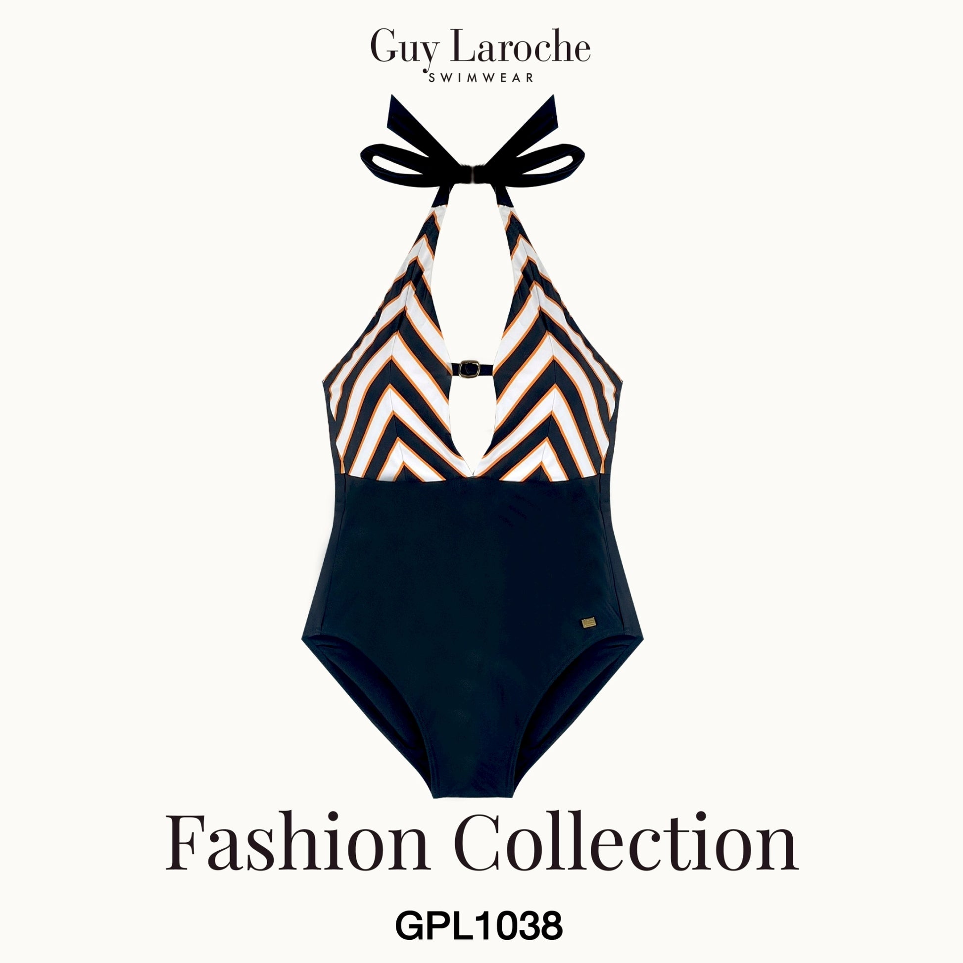 Guy Laroche Swimwear - Halter One-Piece Bikini Style Swimsuit GPL1038 - OCC LIFE