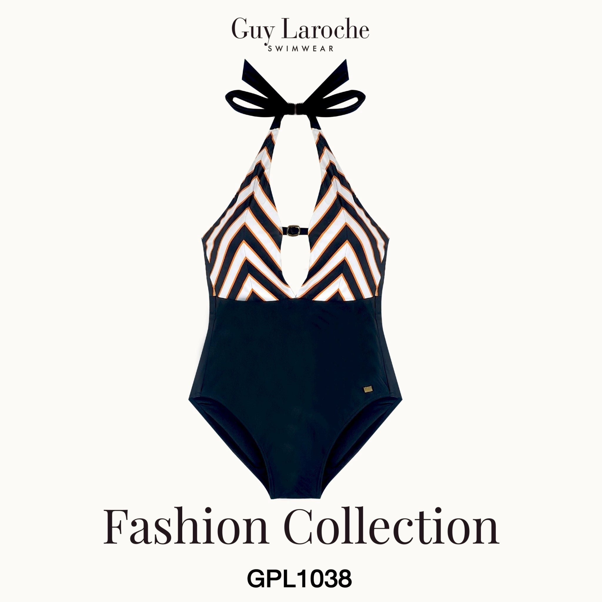 Guy Laroche Swimwear - Halter One-Piece Bikini Style Swimsuit GPL1038 - OCC LIFE
