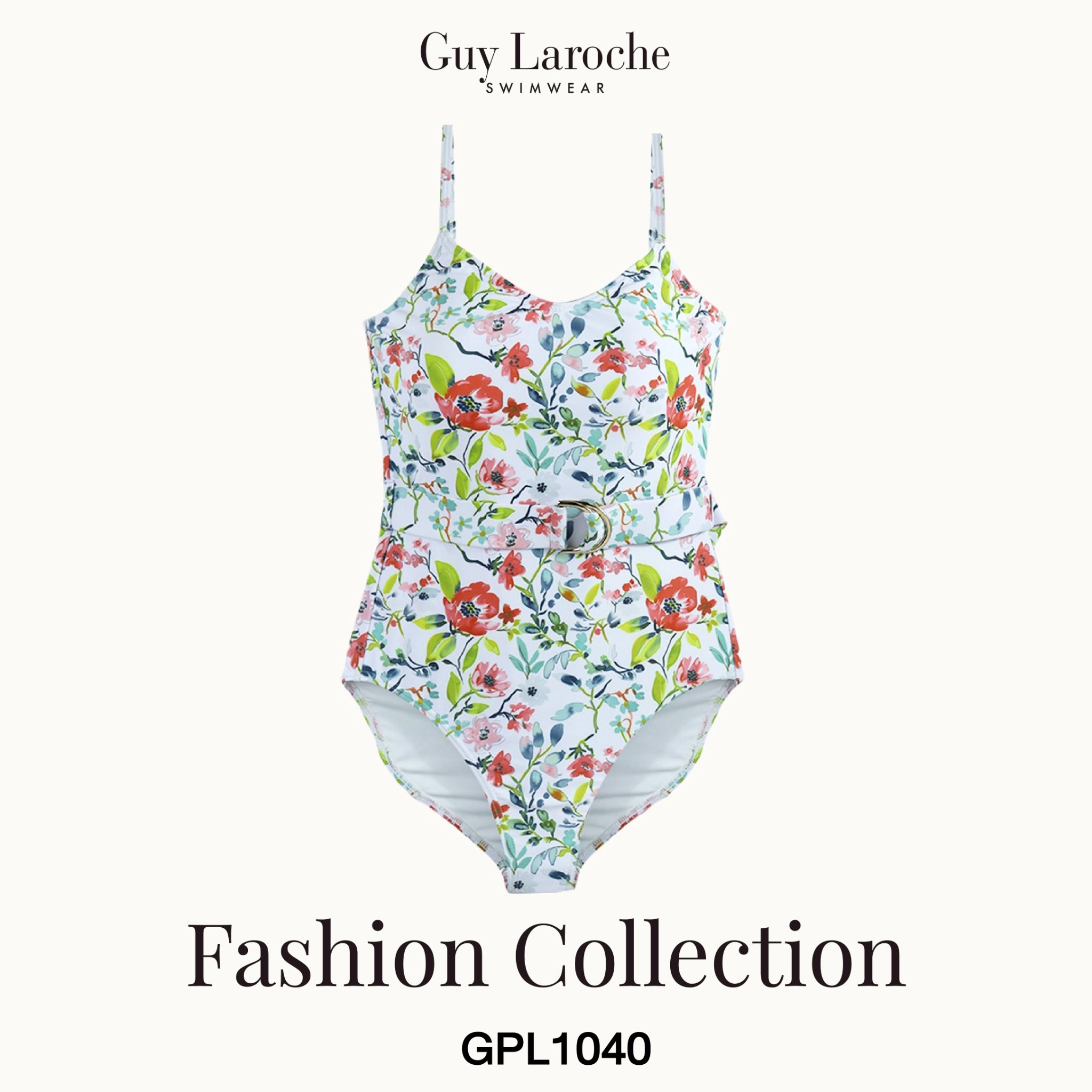 Guy Laroche Swimwear - High-Waist One-Piece Swimsuit GPL1040 - OCC LIFE