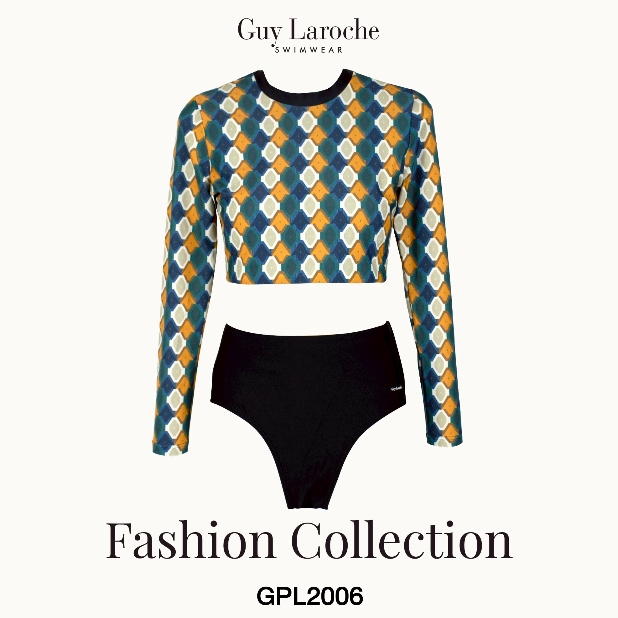 [Special Price] Guy Laroche Swimwear - Long Sleeve Two-Piece Swimsuit GPL2006 - OCC LIFE