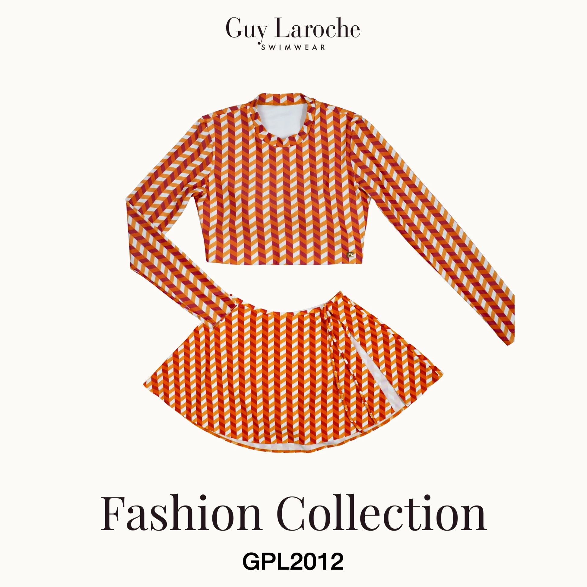 Guy Laroche Swimwear - Long Sleeve Two-Piece Swim Set with Skirt GPL2012 - OCC LIFE