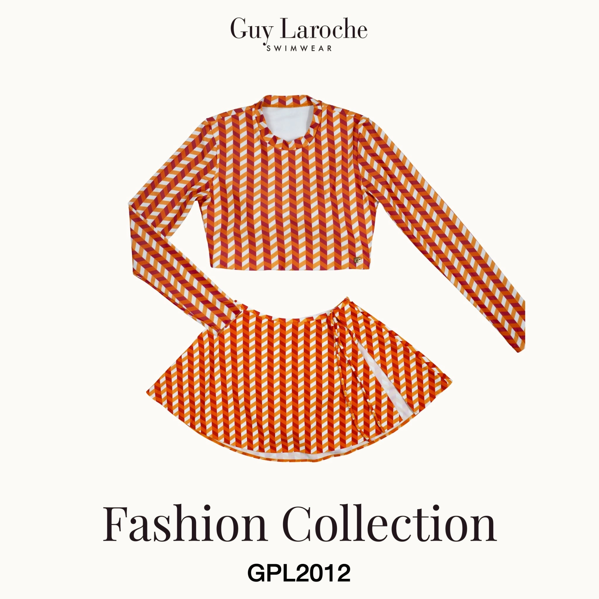 Guy Laroche Swimwear - Long Sleeve Two-Piece Swim Set with Skirt GPL2012 - OCC LIFE