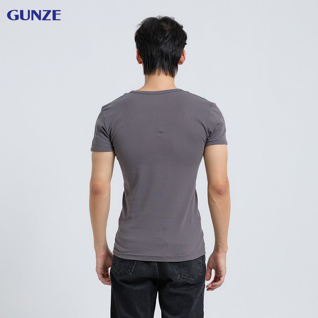 GUNZE - Men’s V-Neck T-Shirt – Short Sleeve GS1631 - OCC LIFE