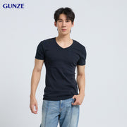 GUNZE - Men’s V-Neck T-Shirt – Short Sleeve GS1631 - OCC LIFE