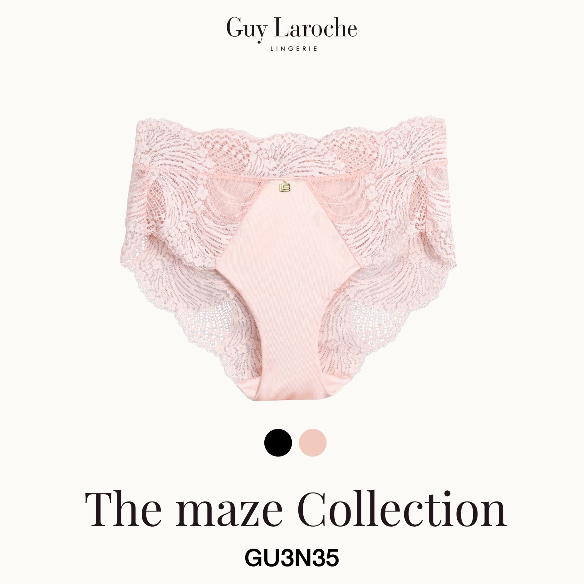 Guy Laroche Lingerie - Lace Half Panty (The Maze Collection) GU3N35 - OCC LIFE