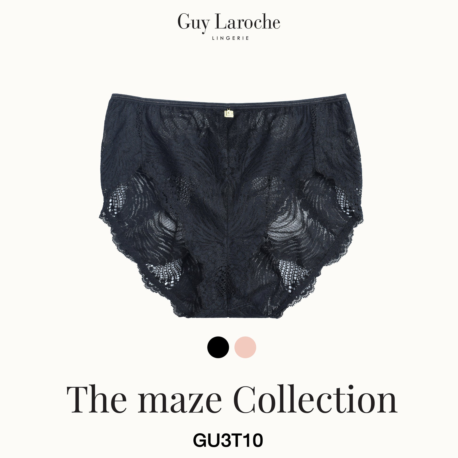 Guy Laroche Lingerie - Lace Half Panty (The Maze Collection) GU3T10 - OCC LIFE