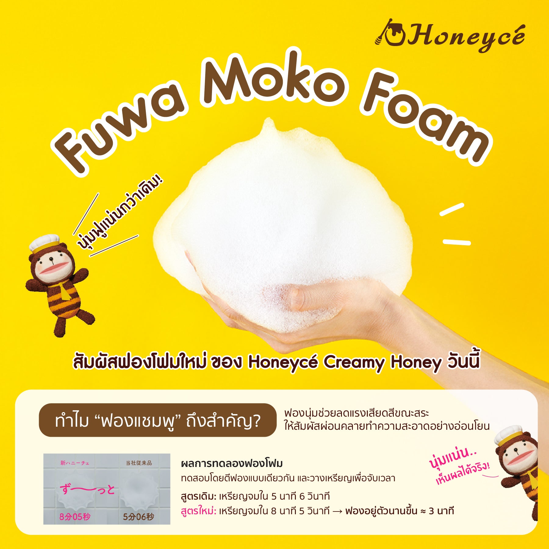 b-ex - Honeyce Creamy Honey Shampoo 470mL - OCC LIFE