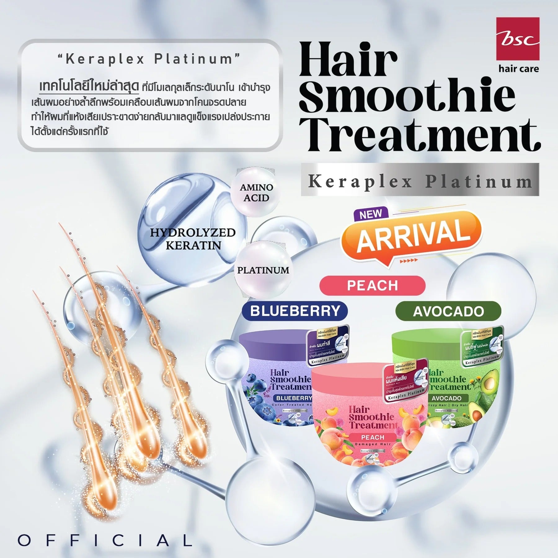 BSC - Hair Smoothie Treatment – Avocado 400 g. - OCC LIFE