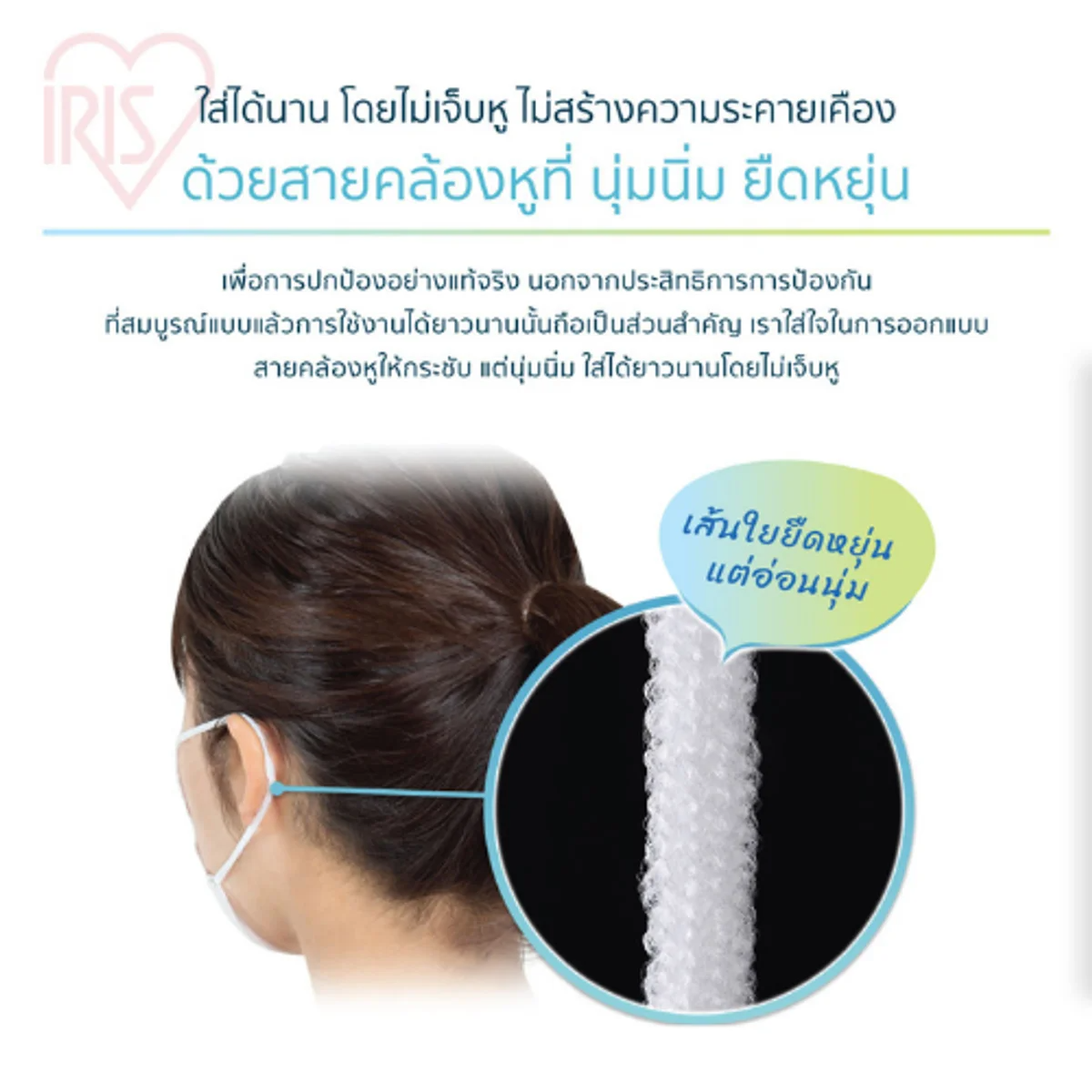 IRIS OHYAMA - Face Mask – White (S Size) 7 pcs - OCC LIFE