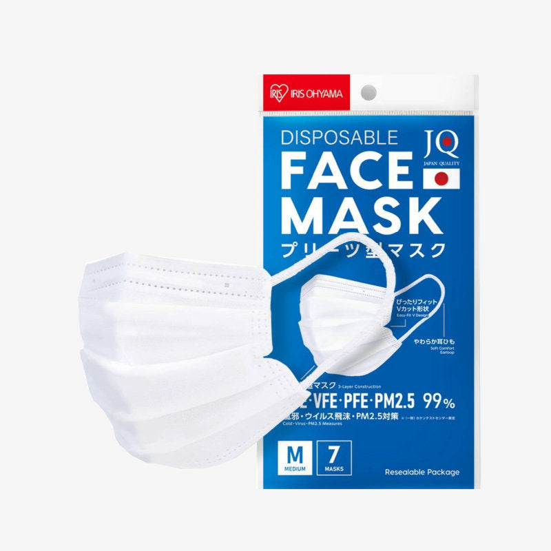 IRIS OHYAMA - Face Mask – White (M Size) 7 pcs - OCC LIFE