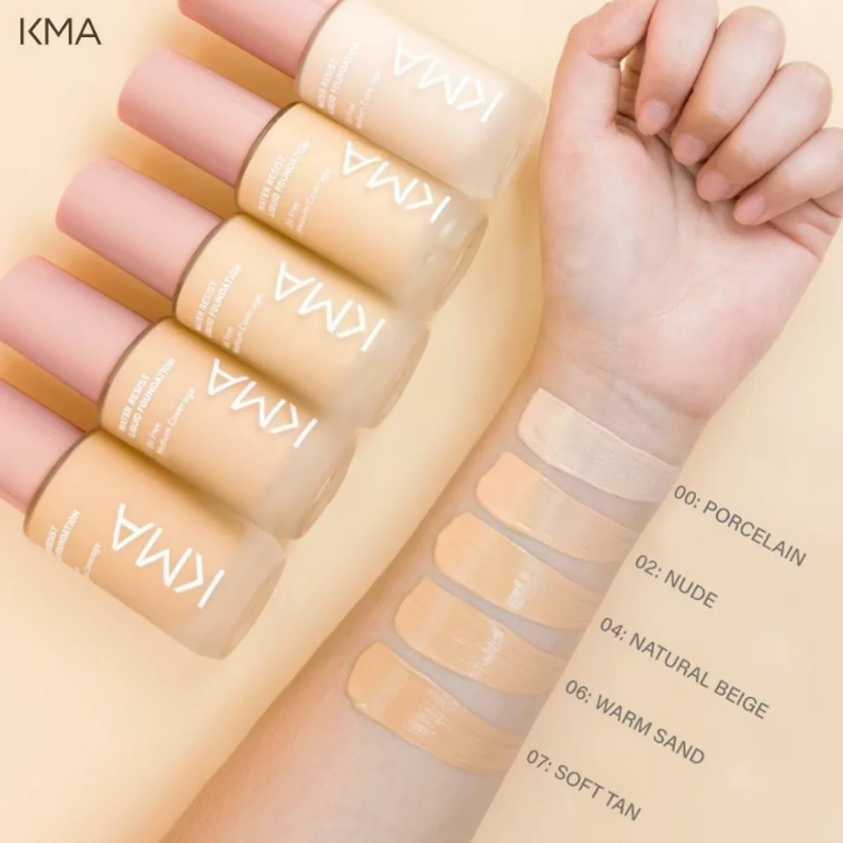 KMA - Water Resist Liquid Foundation 30 ml. - OCC LIFE