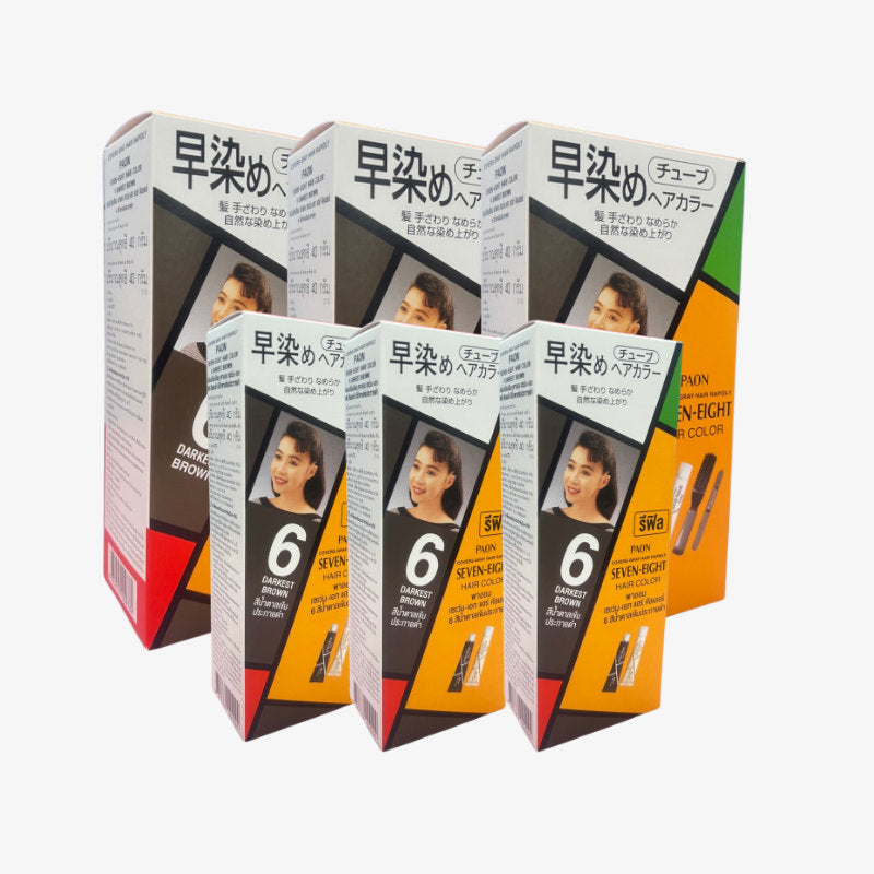 PAON - Permanent Hair Color Kit – 3 Tubes + 3 Refills - OCC LIFE