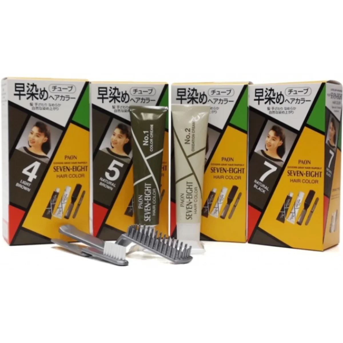 PAON - Seven-Eight Hair Color Cream (Permanent) 0.55 g. - OCC LIFE