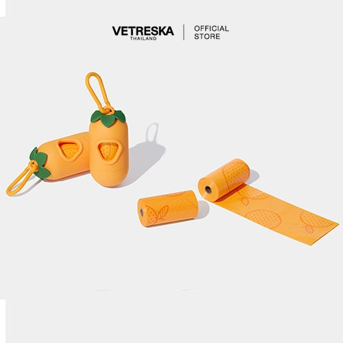 Vetreska - Tangerine Pet Poop Bags - OCC LIFE