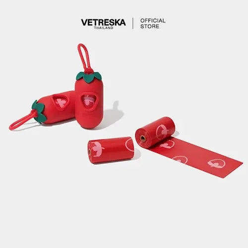 Vetreska - Strawberry Pet Poop Bags - OCC LIFE