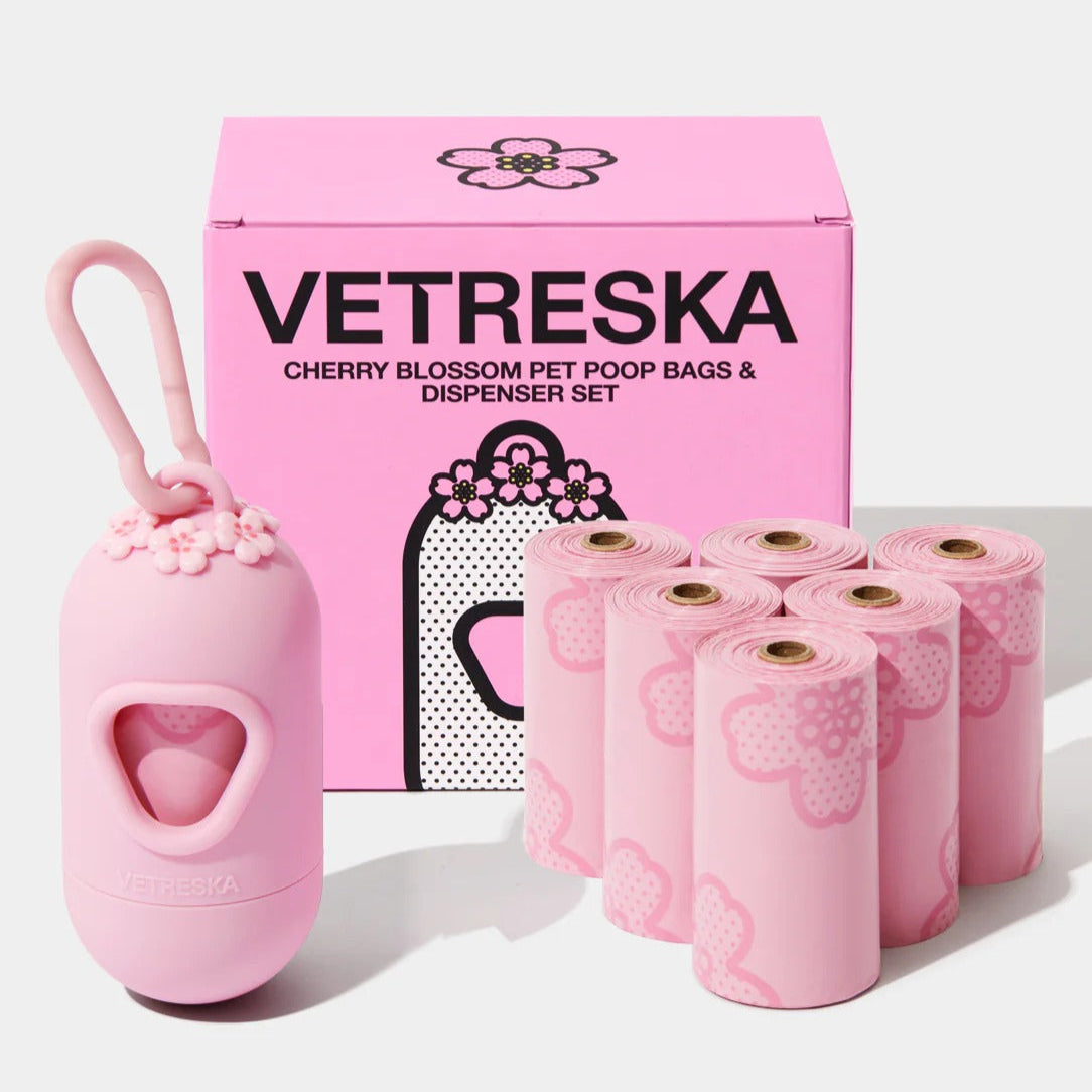 Vetreska - Cherry Blossom Pet Poop Bags - OCC LIFE