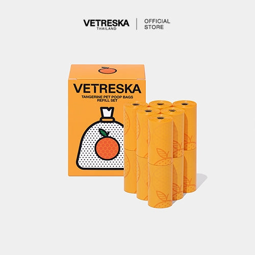 Vetreska - Tangerine Pet Poop Bags - OCC LIFE