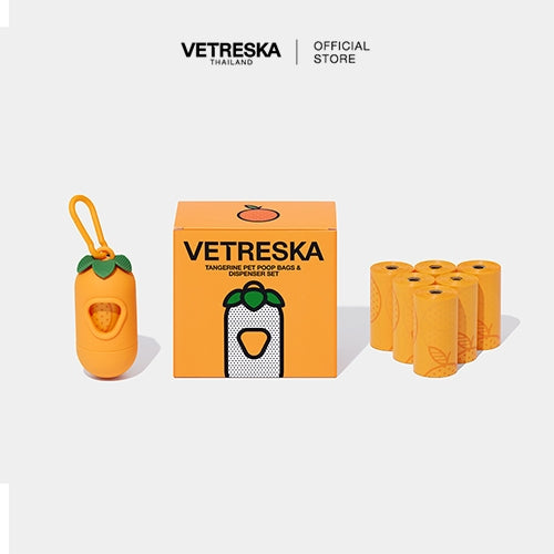 Vetreska - Tangerine Pet Poop Bags - OCC LIFE