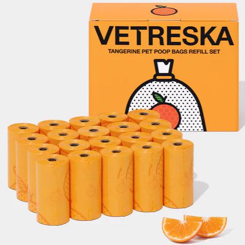 Vetreska - Tangerine Pet Poop Bags - OCC LIFE