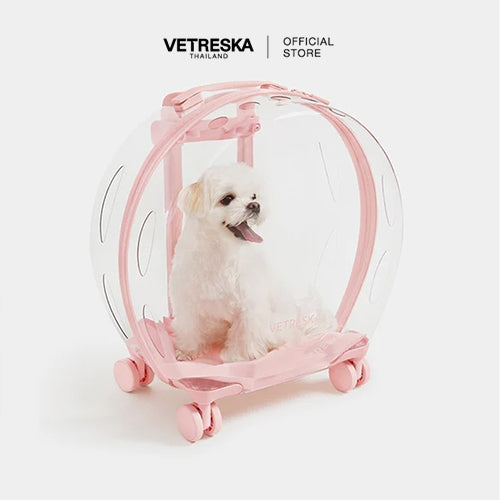 Vetreska - Bubble Pet Carrier (Pink & Transparent) - OCC LIFE