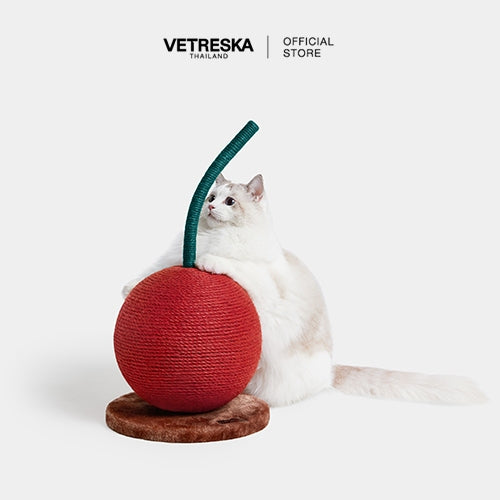 Vetreska - Cherry Cat Scratching Ball - OCC LIFE