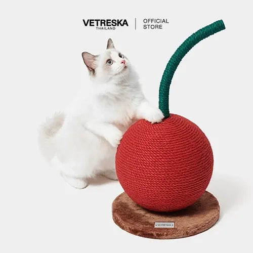 Vetreska - Cherry Cat Scratching Ball - OCC LIFE