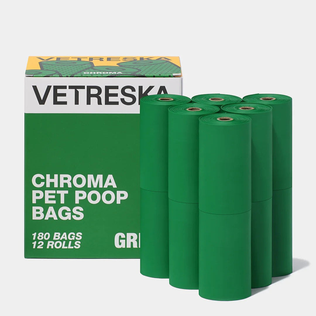 VETRESKA - Chroma Pet Poop Bags & Dispenser  (1 roll + 1 dispenser) - Yellow - OCC LIFE