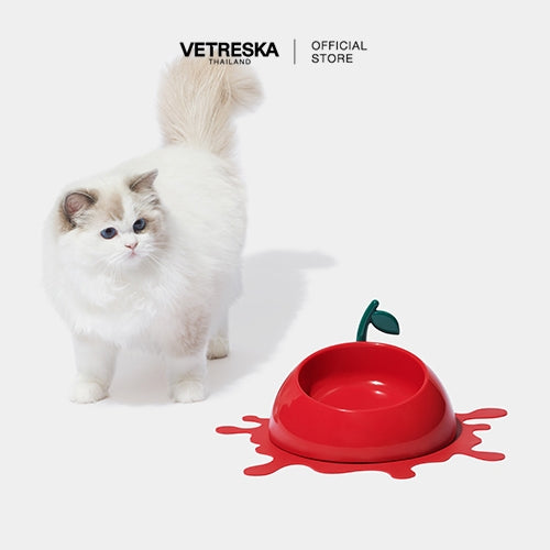 Vetreska - Juicy Cherry Pet Bowl, Spoon & Mat Set - OCC LIFE