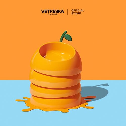 Vetreska - Juicy Tangerine Pet Bowl, Spoon & Mat Set - OCC LIFE