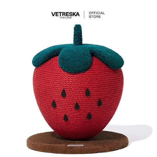 VETRESKA - Strawberry Cat Scratching Ball - OCC LIFE
