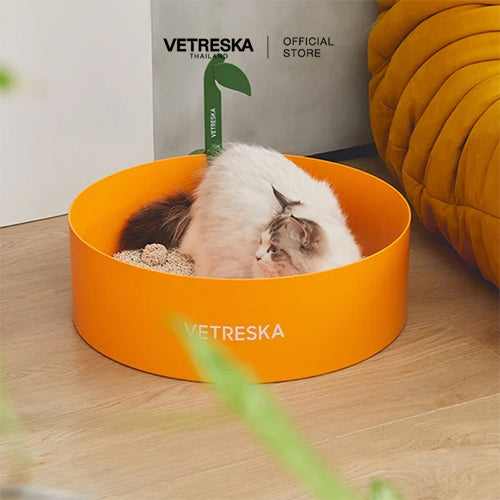 Vetreska - Tangerine Cat Litter Box - OCC LIFE