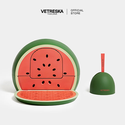 Vetreska - Watermelon Kitty Kove Litter Box - OCC LIFE