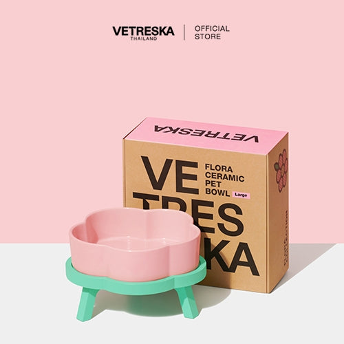 Vetreska - Flora Ceramic Pet Bowl - OCC LIFE