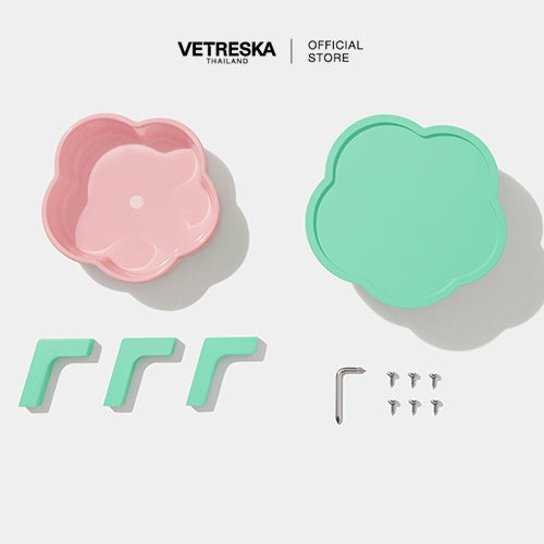 Vetreska - Flora Ceramic Pet Bowl - OCC LIFE