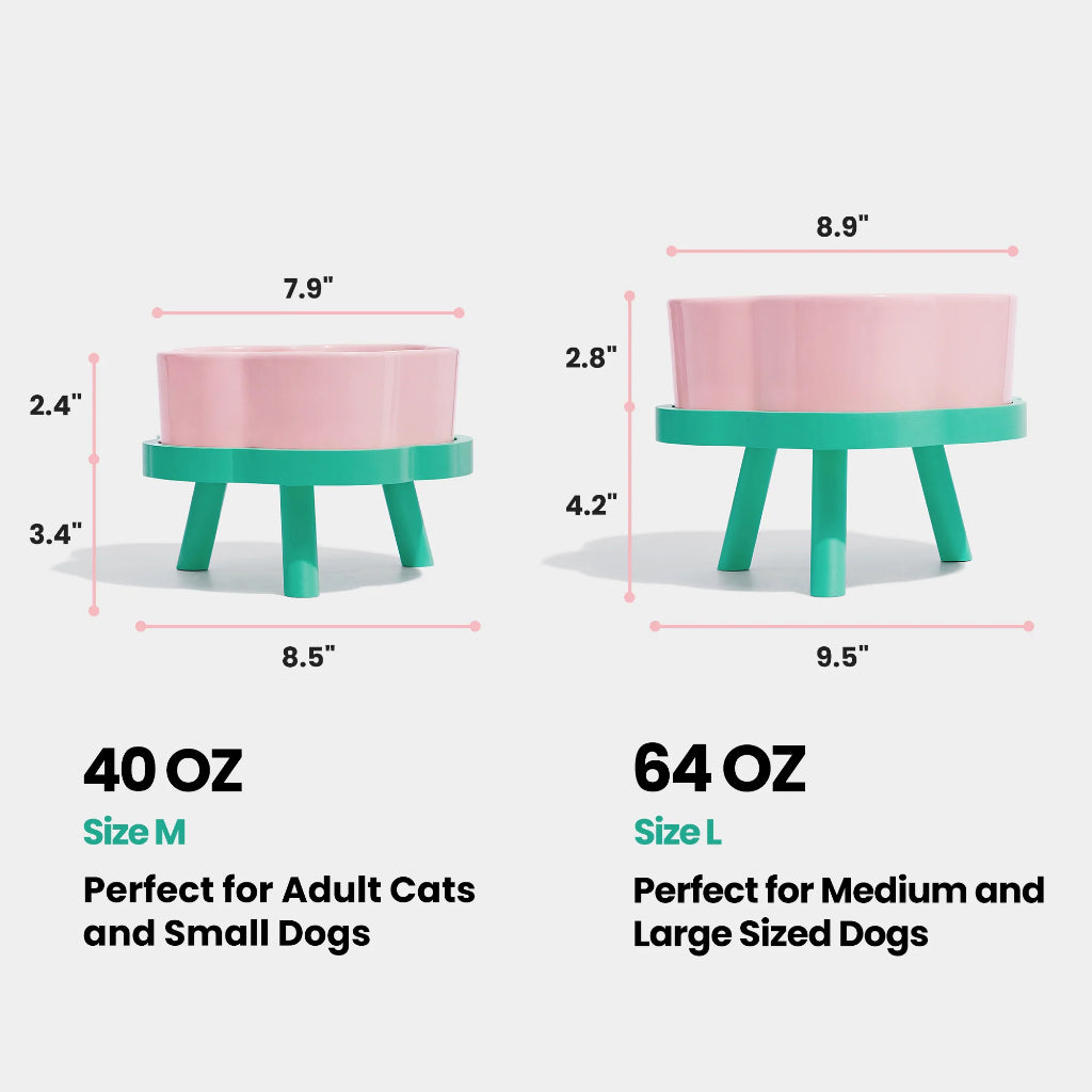 Vetreska - Flora Ceramic Pet Bowl - OCC LIFE