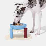 Vetreska - Mist and Merlot Pet Bowl & Mat Set - OCC LIFE