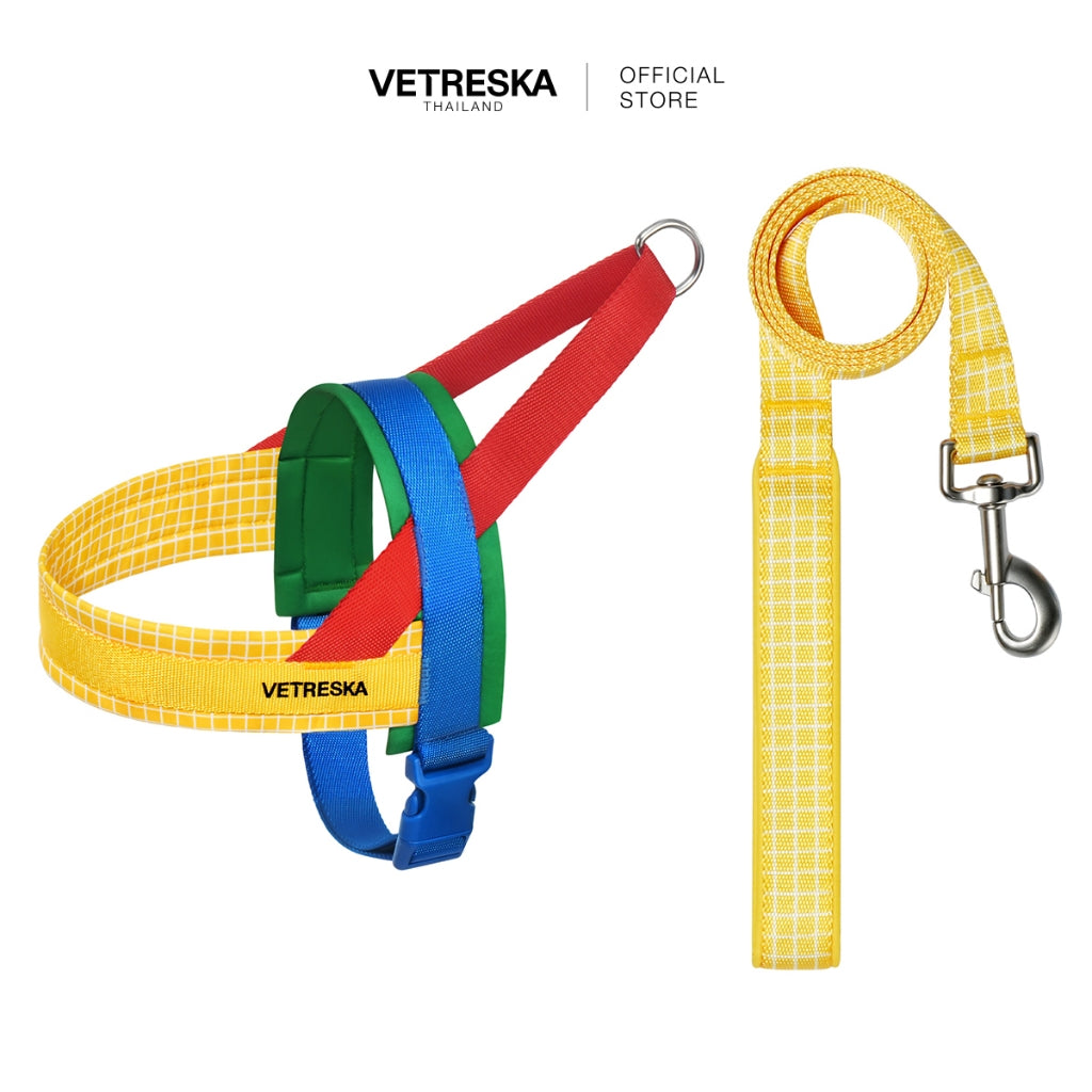 VETRESKA - Chroma Pet Harness & Leash Set - Yellow - OCC LIFE